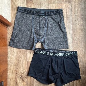 Set of 2 Large Mens Spandex Boxers (RBX and American Eagle)